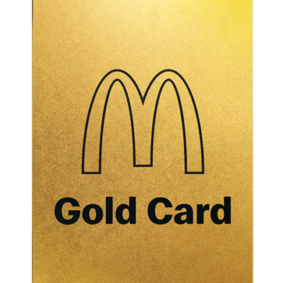 La tarjeta dorada de McDonalds con la que comer GRATIS toda la vida. Y sí, existe.