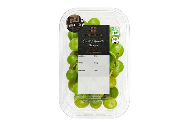 En este momento estás viendo Uvas frescas con sabor a mojito.