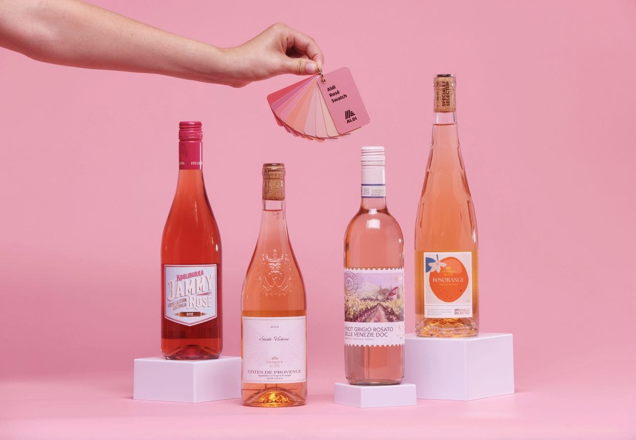 Aldi te ayuda a identificar tu vino rosado favorito gracias a su guía de color.