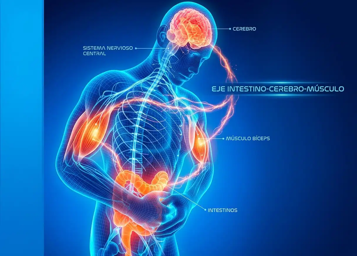 La ciencia explora un nuevo concepto basado en el eje intestino-cerebro-músculo.