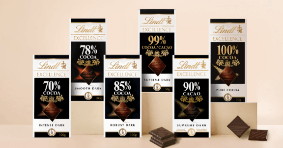 La gama de tabletas de chocolate Lindt se amplía con la llegada del 100% extra dark