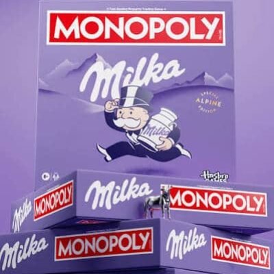 Chocolates Milka y Monopoly juntos.