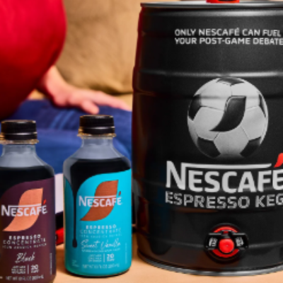 Disfruta del Mundial de fútbol con el barril de… Nescafé.