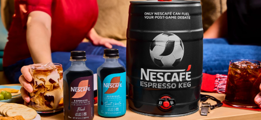 Llega el barril de café de Nespresso para disfrutar del Mundial de Fútbol.