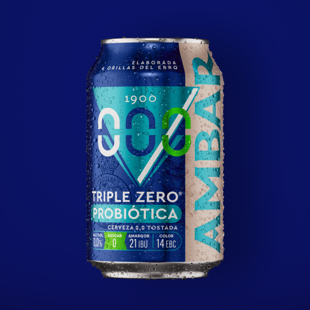 Cervezas Ambar presenta la primera cerveza del mundo 0.0 alcohol y con probióticos.