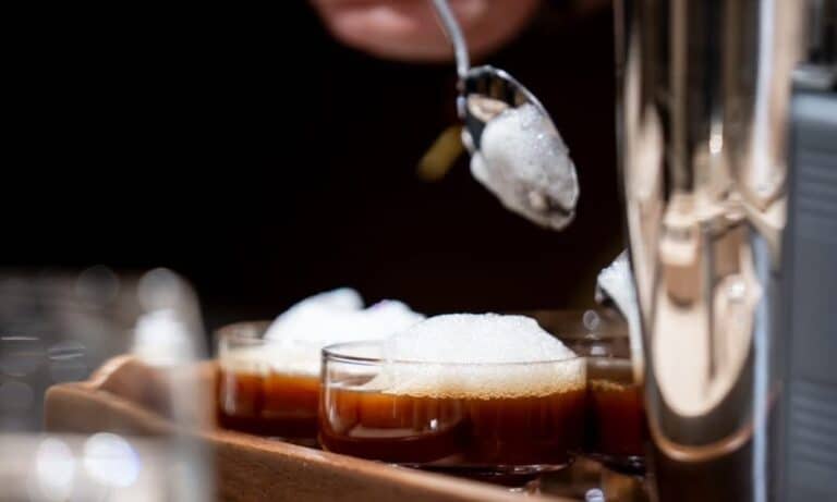 La leche criodestilada es relativamente habitual en los campeonatos de baristas.