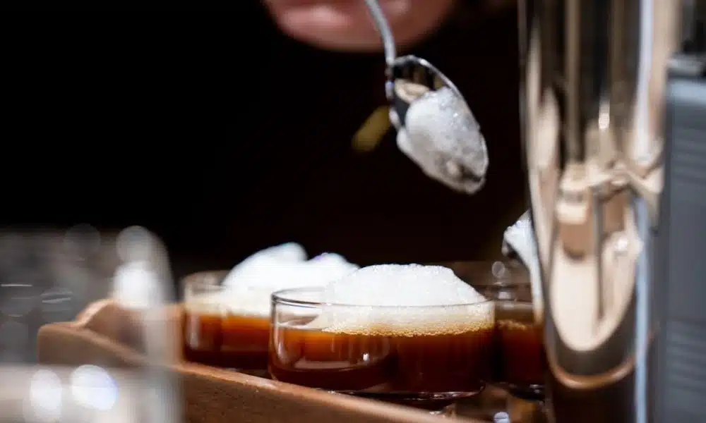 La leche criodestilada es relativamente habitual en los campeonatos de baristas.