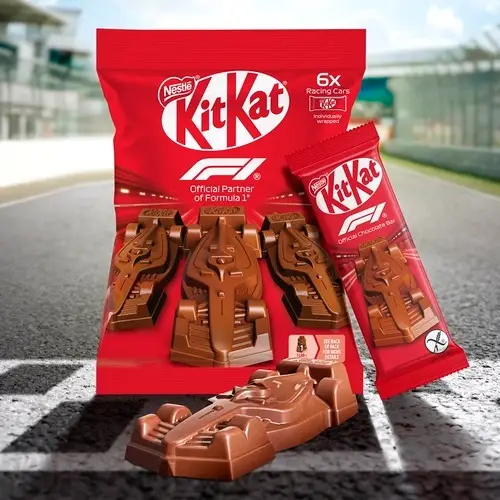 KitKat es el chocolate oficial de la Formula 1