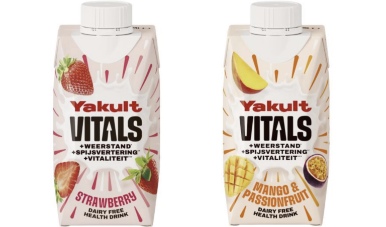 La firma japonesa de productos probióticos, Yakult lanza un nuevo bebible sin lácteos y sin probióticos.
